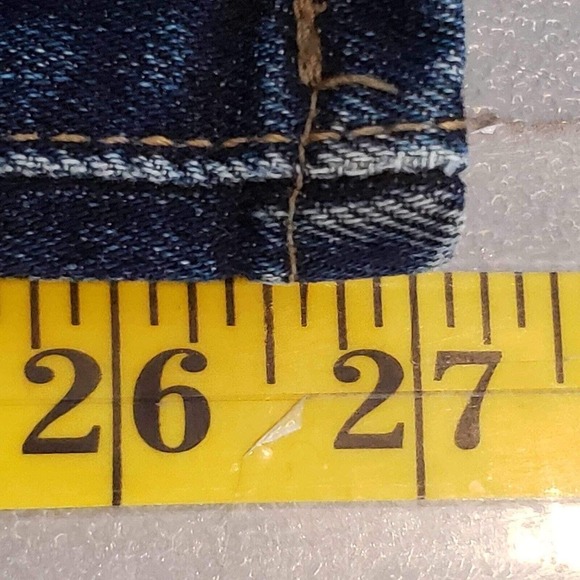 Uniqlo Redline Selvedge Jeans 29X27 Dark Slim Straight Kaihara Dark Wash - Picture 13 of 13